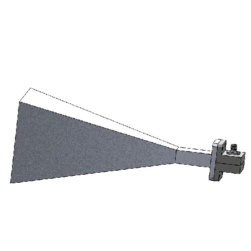 WR75 Standard Gain Horn Antenna, 10GHz to 15 GHz, 20dbi gain