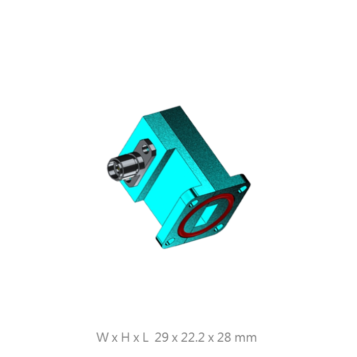 Wr34 WR34 Waveguide to coaxial Adapter 22 GHz to 33 GHz, Flange: PBR, WC-34 ...