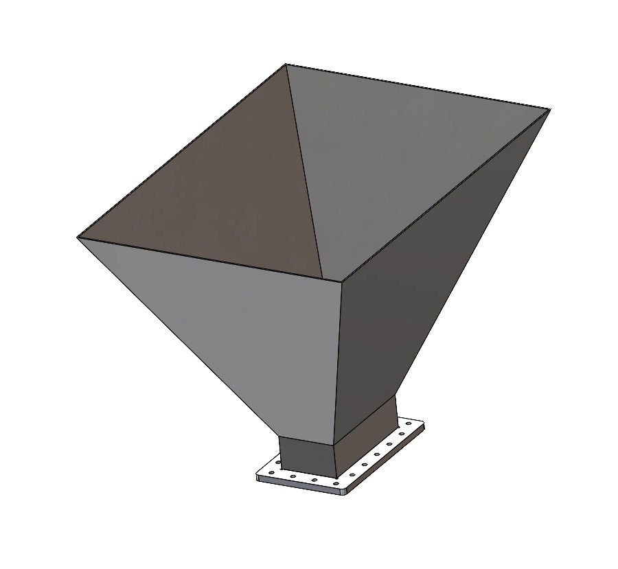 WR975 750MHz to 1120MHz 15dbi Stand Gain Waveguide Input Horn Antenna