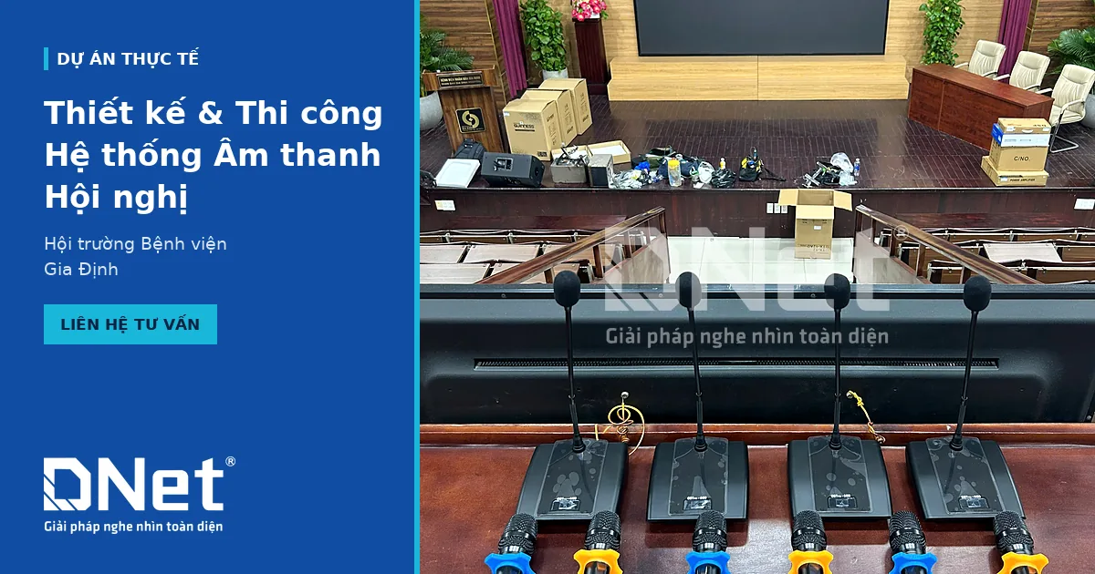 THI CÔNG HỆ THỐNG ÂM THANH HỘI TRƯỜNG TẠI BỆNH VIỆN GIA ĐỊNH