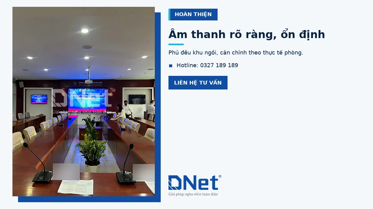 Phòng họp Bệnh viện Gia Định dùng micro hội nghị OBT cho hội nghị khoa học 2025