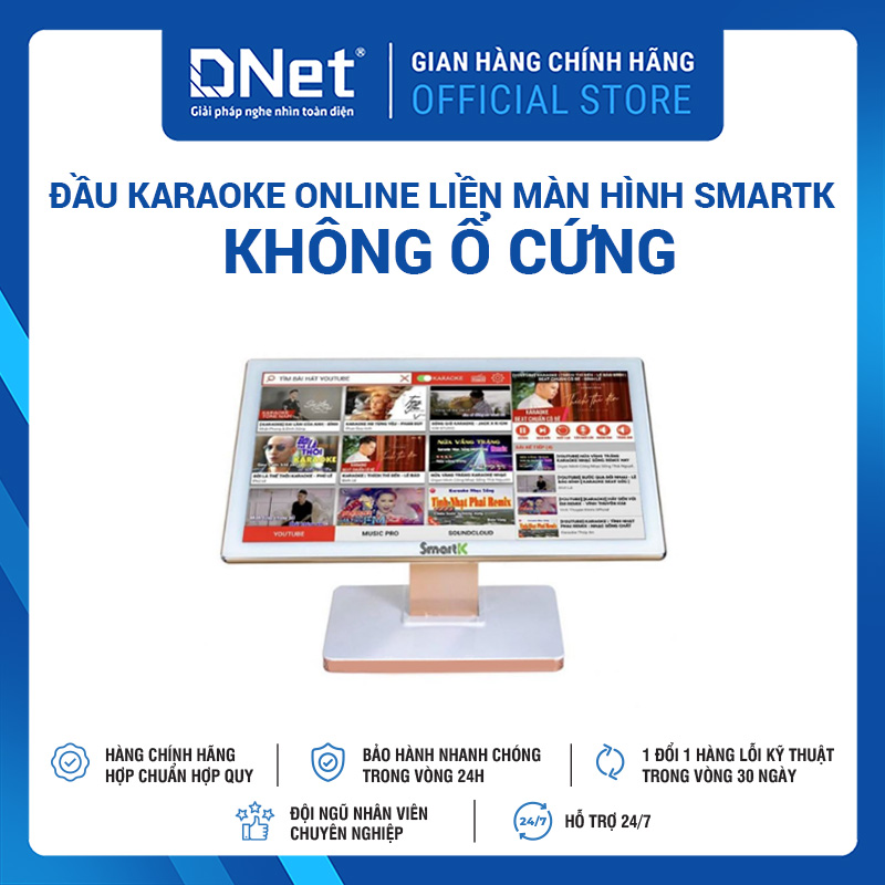 Đầu Karaoke Online SmartK Đầu Liền Màn Hình Không ổ Cứng