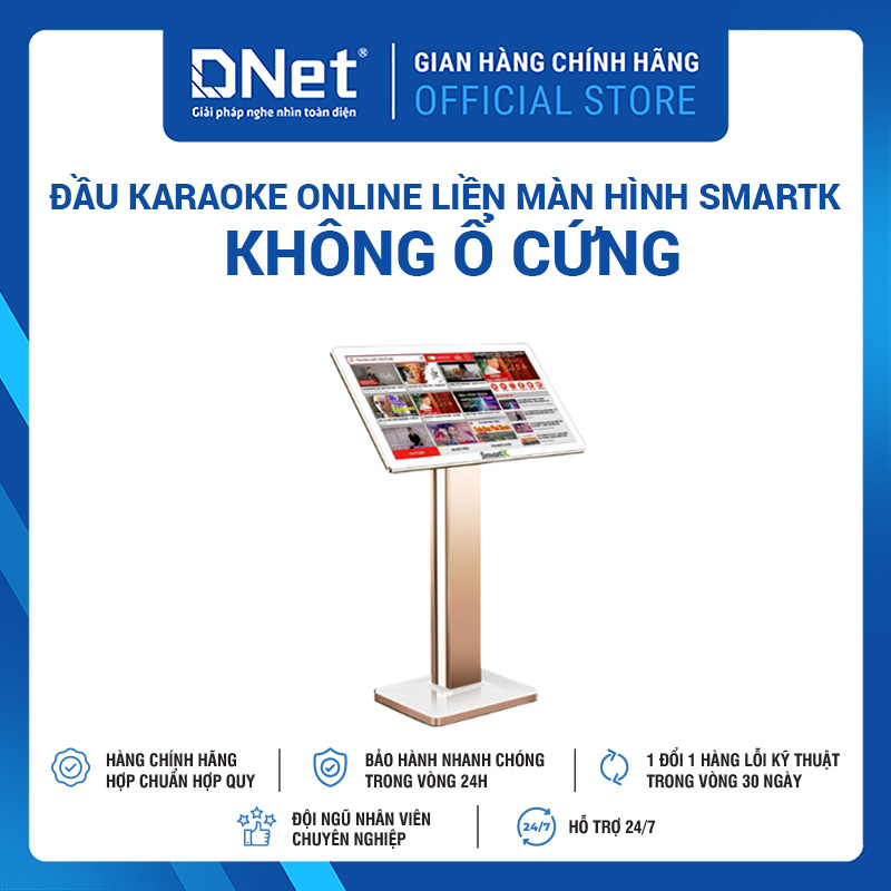 Đầu Karaoke Online SmartK Đầu Liền Màn Hình Không ổ Cứng