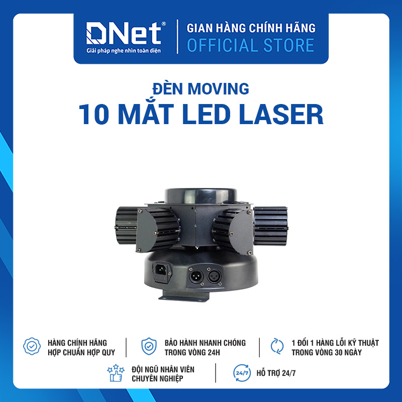 Đèn Moving 10 mắt Led Laser
