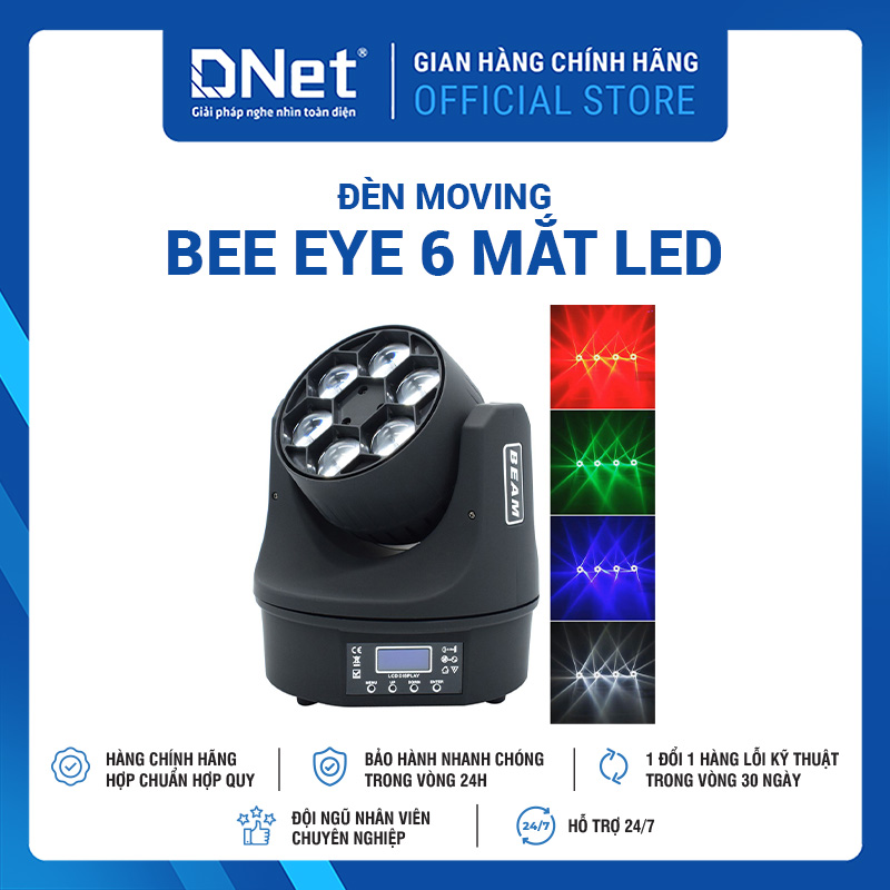 Đèn Moving Bee Eye 6 Mắt Led