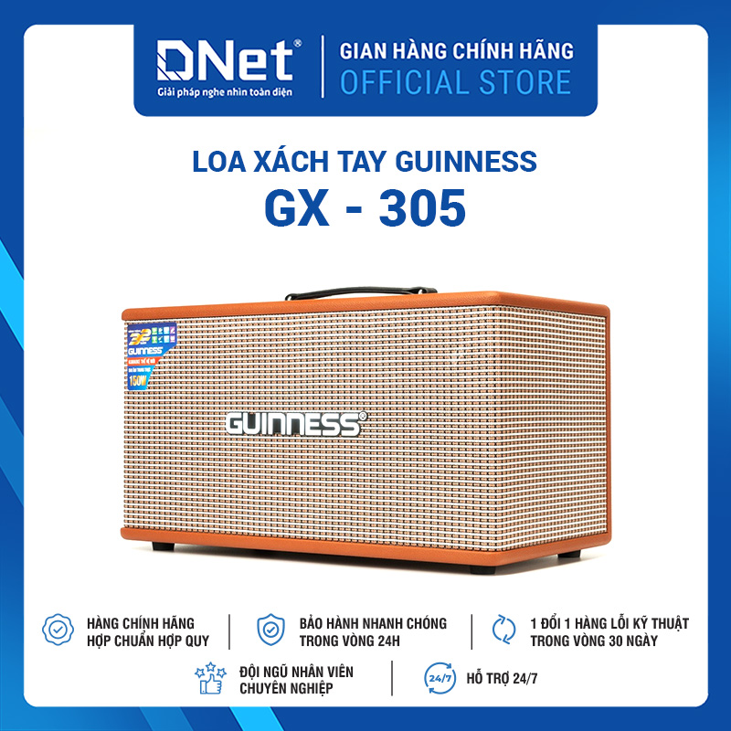 Loa xách tay GUINNESS GX - 305 KARAOKE THẾ HỆ MỚI