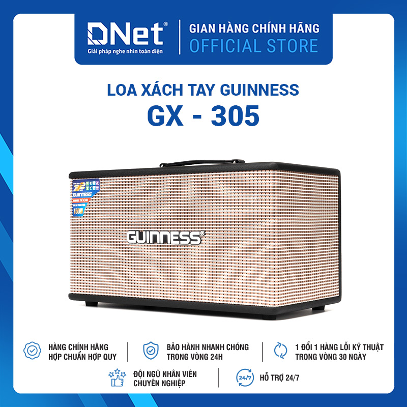 Loa xách tay GUINNESS GX - 305 KARAOKE THẾ HỆ MỚI