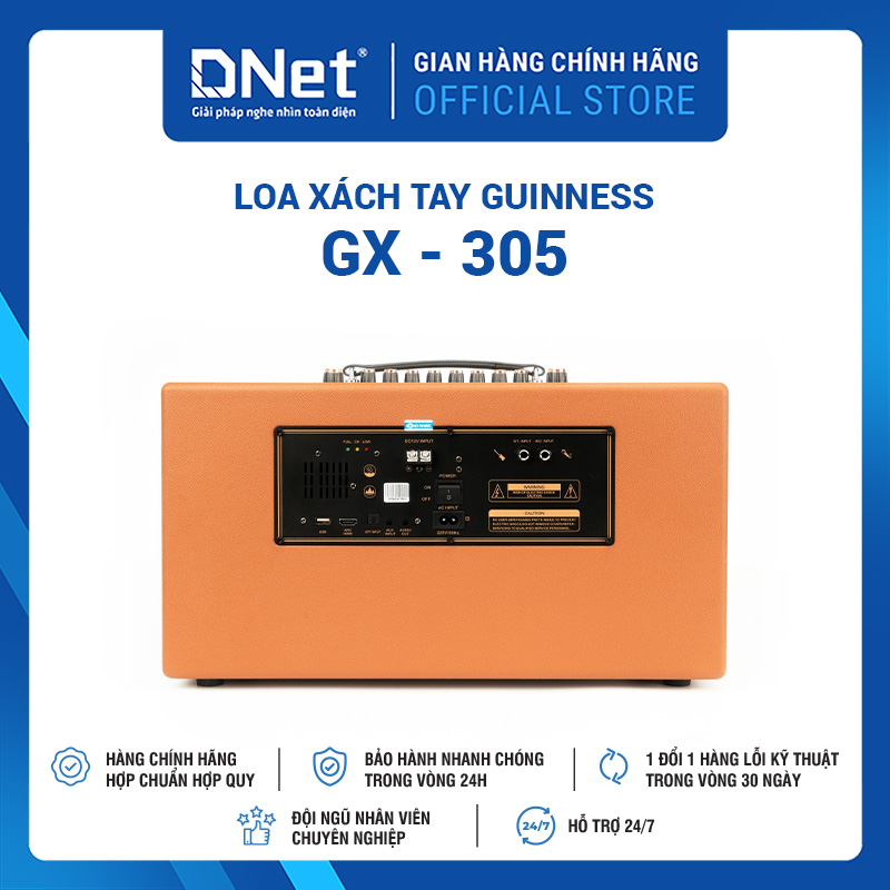 Loa xách tay GUINNESS GX - 305 KARAOKE THẾ HỆ MỚI
