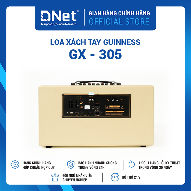 Loa xách tay GUINNESS GX - 305 KARAOKE THẾ HỆ MỚI