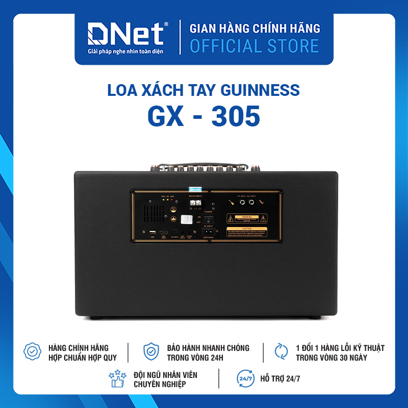 Loa xách tay GUINNESS GX - 305 KARAOKE THẾ HỆ MỚI
