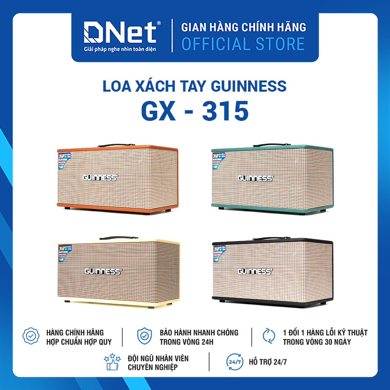 Loa Xách Tay GUINNESS GX - 315 KARAOKE THẾ HỆ MỚI