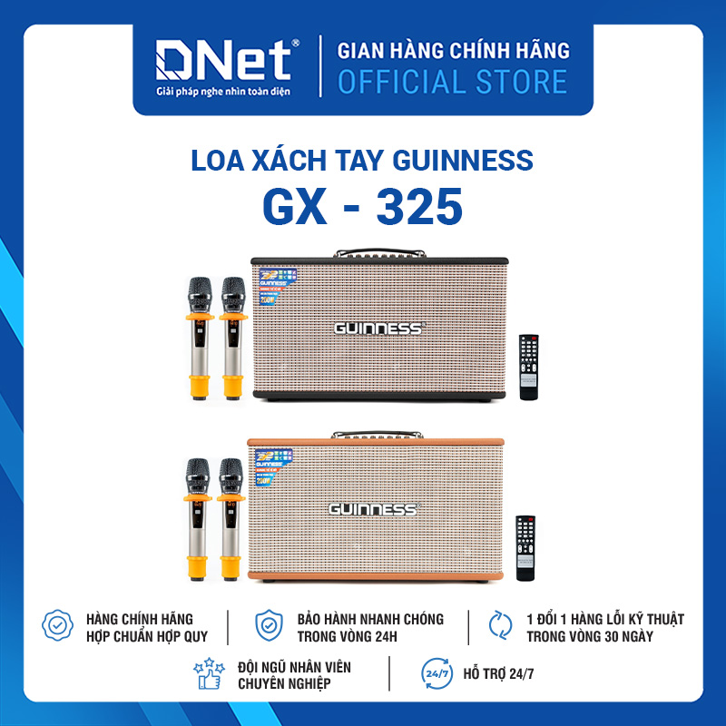 Loa Xách Tay GUINNESS GX - 325 KARAOKE THẾ HỆ MỚI