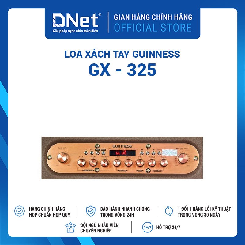 Loa Xách Tay GUINNESS GX - 325 KARAOKE THẾ HỆ MỚI