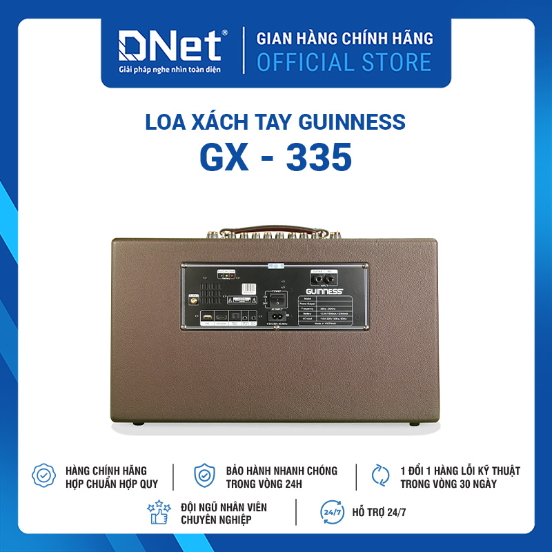 Loa Xách Tay GUINNESS GX - 335 KARAOKE THẾ HỆ MỚI 2025