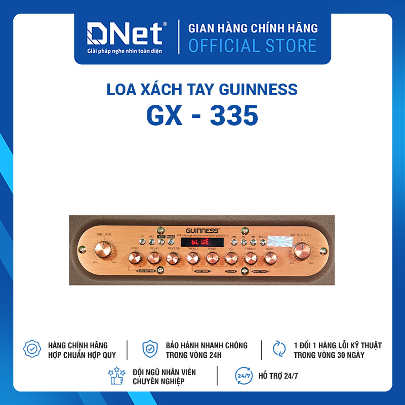 Loa Xách Tay GUINNESS GX - 335 KARAOKE THẾ HỆ MỚI 2025