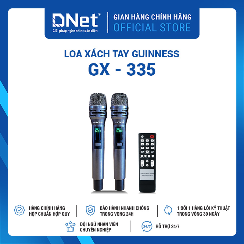 Loa Xách Tay GUINNESS GX - 335 KARAOKE THẾ HỆ MỚI 2025