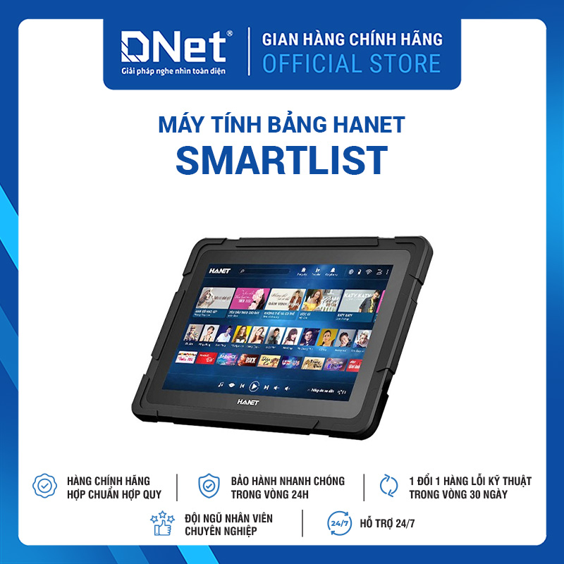 MÁY TÍNH BẢNG HANET SMARTLIST