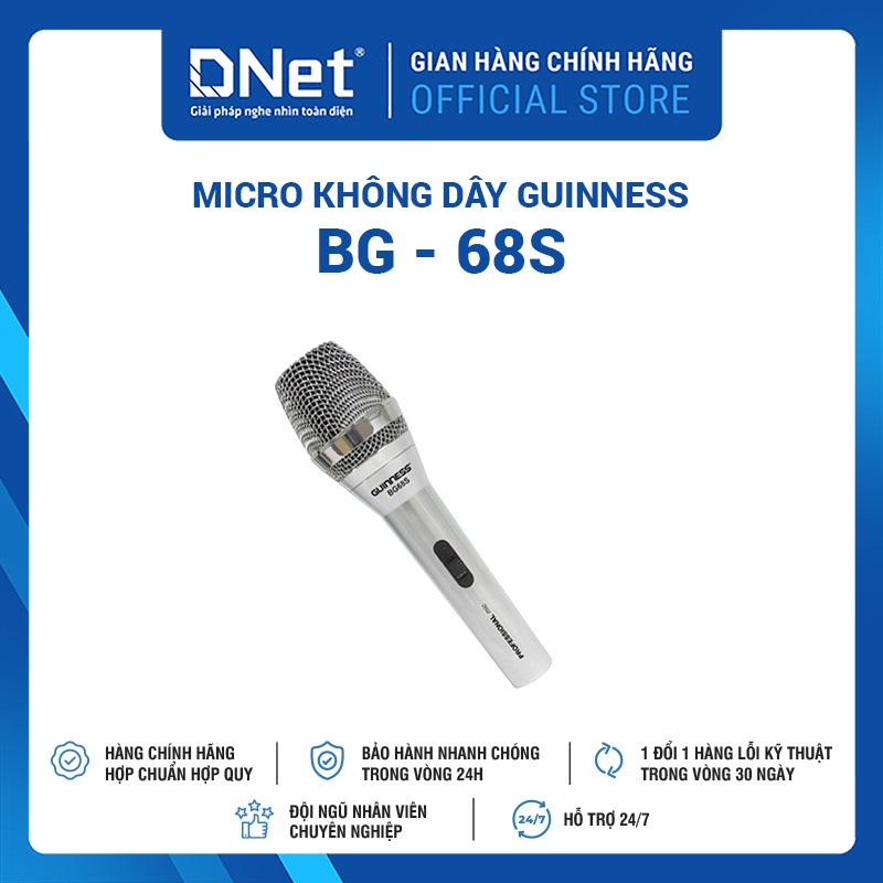 Micro Karaoke Có Dây GUINNESS BG - 68S