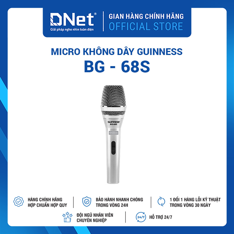 Micro Karaoke Có Dây GUINNESS BG - 68S
