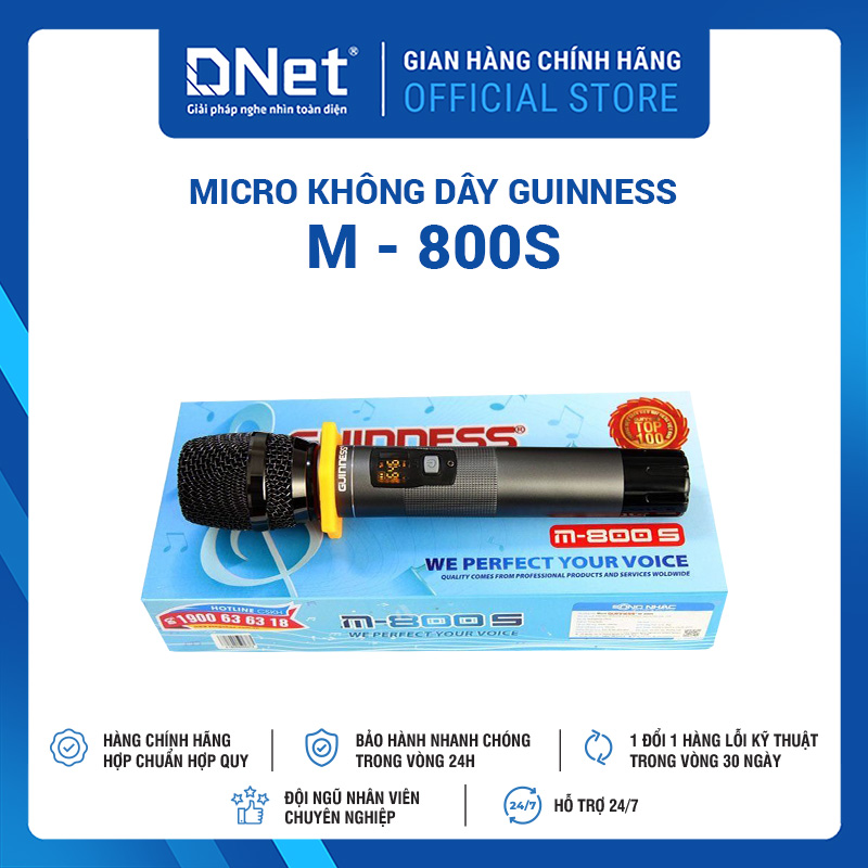 Micro Karaoke Không Dây GUINNESS M - 800S
