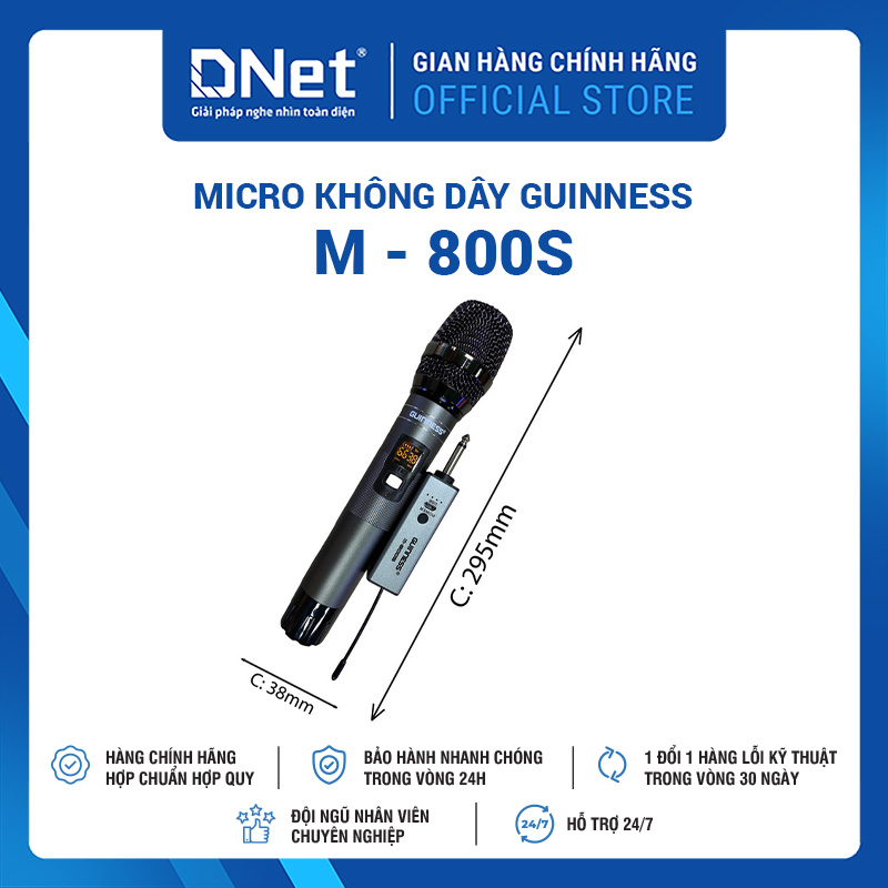 Micro Karaoke Không Dây GUINNESS M - 800S