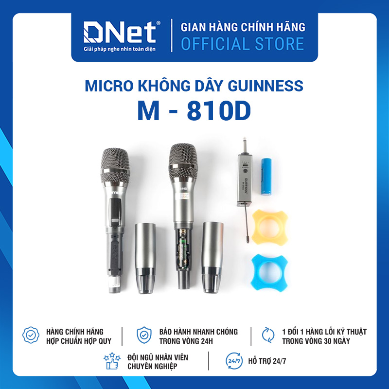 Bộ 2 Micro Không Dây GUINNESS M - 810D