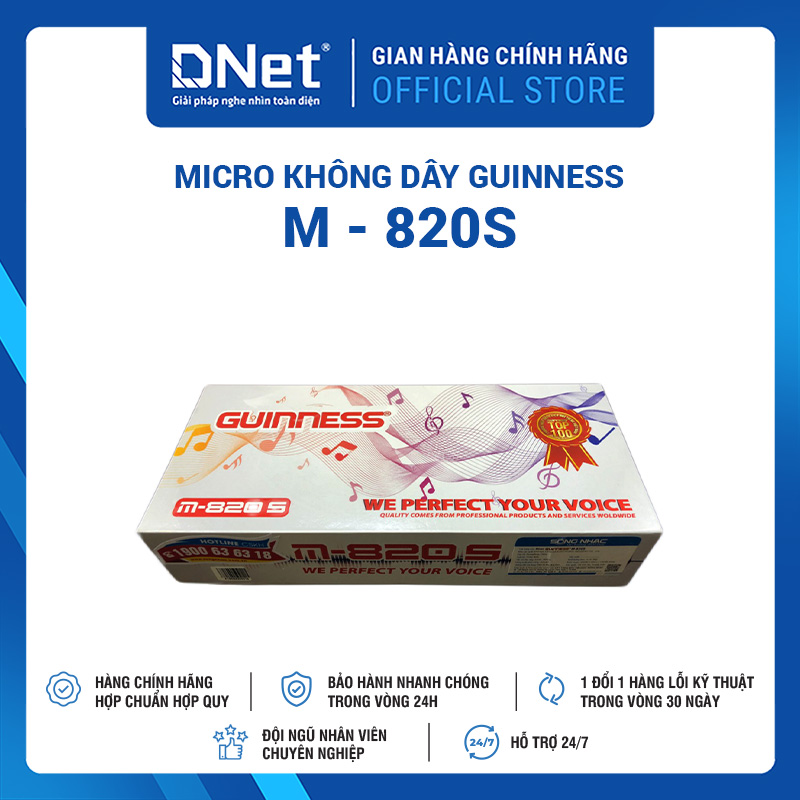 Micro Karaoke Không Dây GUINNESS M - 820S