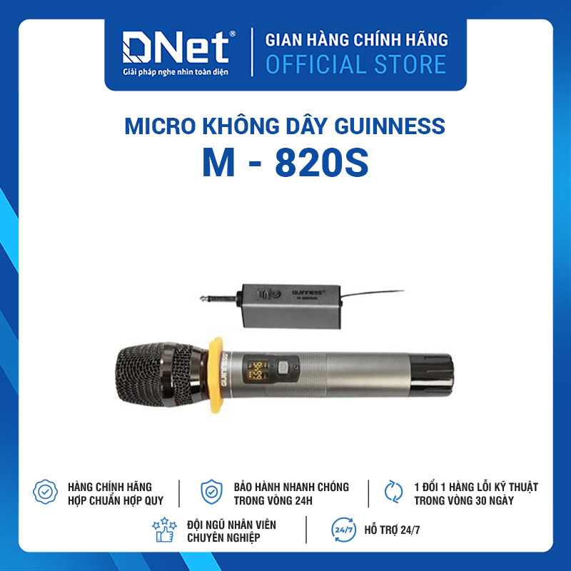Micro Karaoke Không Dây GUINNESS M - 820S