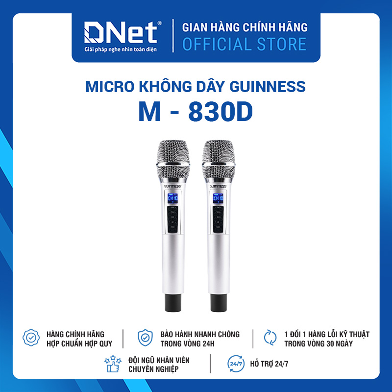 Micro Không Dây Guinness M - 830D