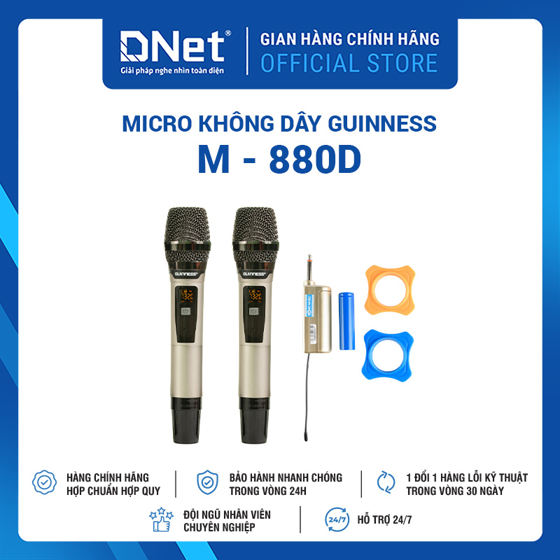 Micro Không Dây Guinness M - 880D