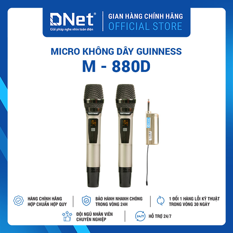Micro Không Dây Guinness M - 880D