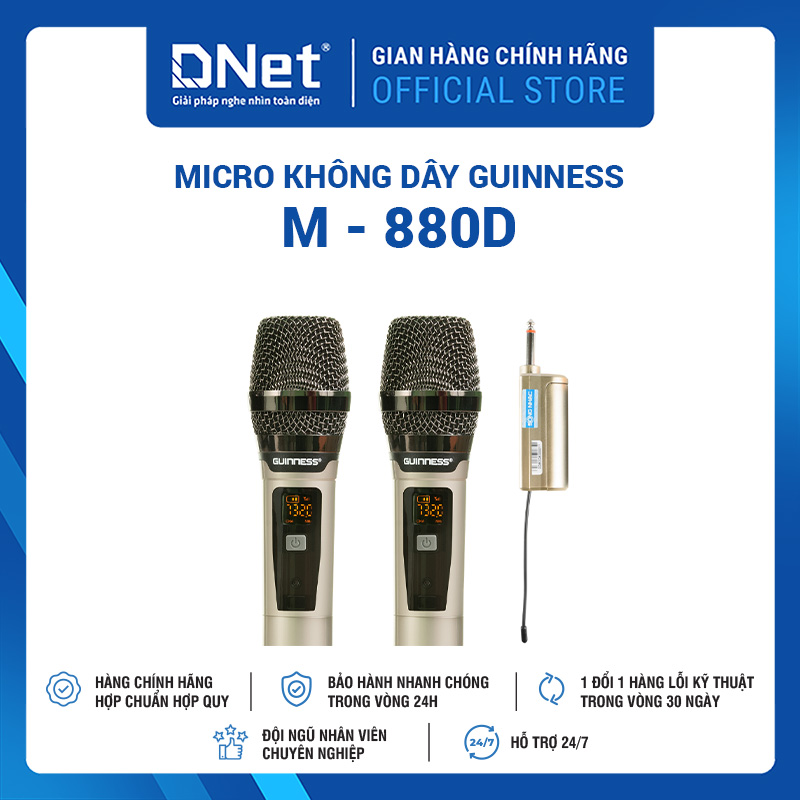 Micro Không Dây Guinness M - 880D