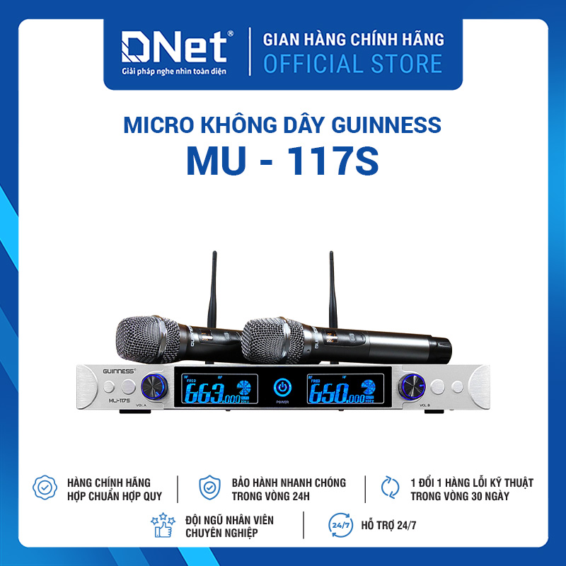 Micro Không Dây GUINNESS MU - 117S