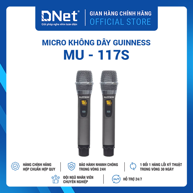Micro Không Dây GUINNESS MU - 117S