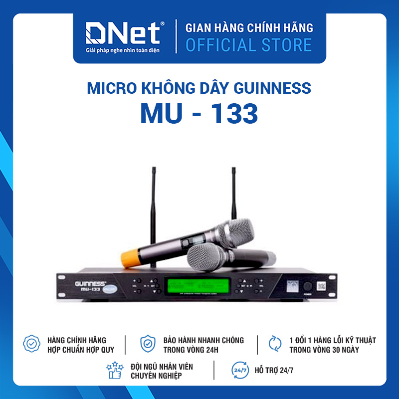 Micro Không Dây GUINNESS MU - 133
