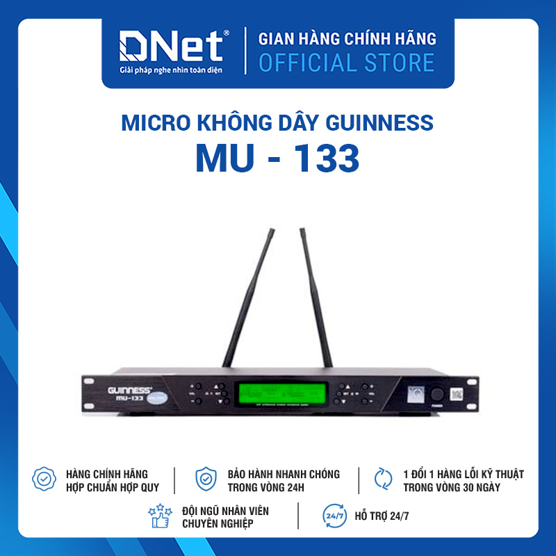 Micro Không Dây GUINNESS MU - 133