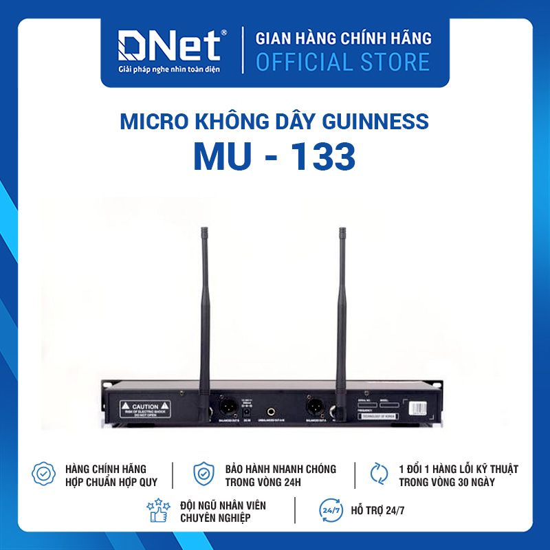 Micro Không Dây GUINNESS MU - 133