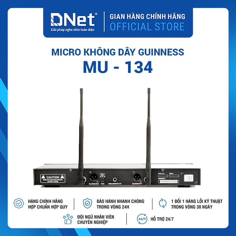 Micro Không Dây GUINNESS MU - 134