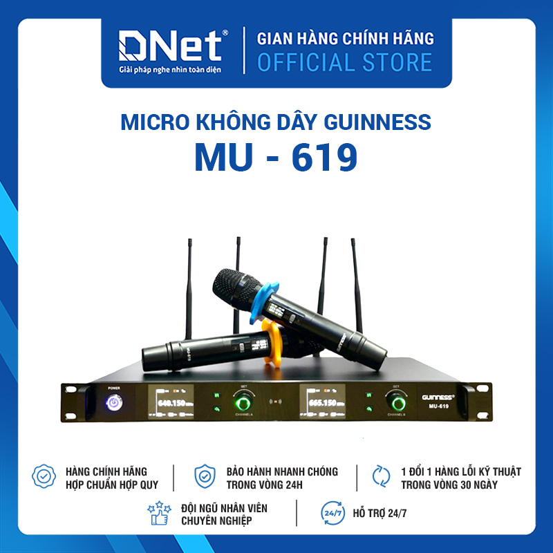 Micro không dây GUINNESS MU - 619