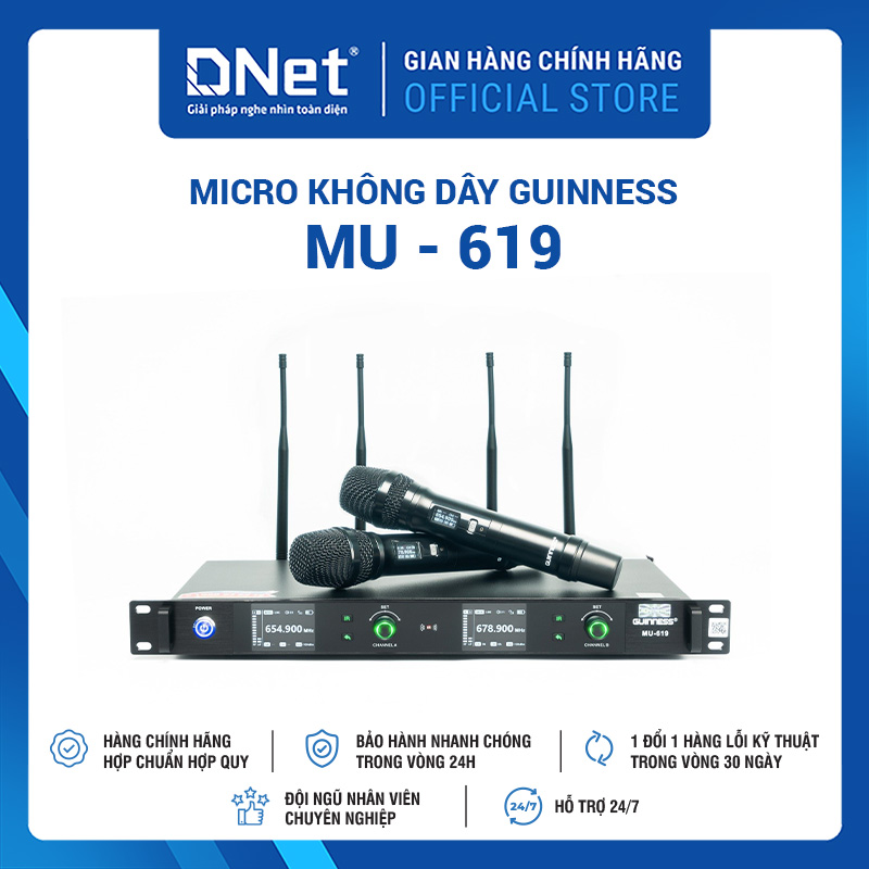 Micro không dây GUINNESS MU - 619