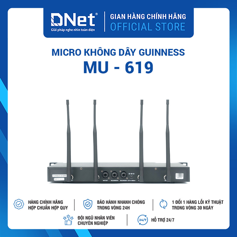 Micro không dây GUINNESS MU - 619