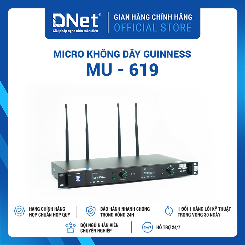 Micro không dây GUINNESS MU - 619