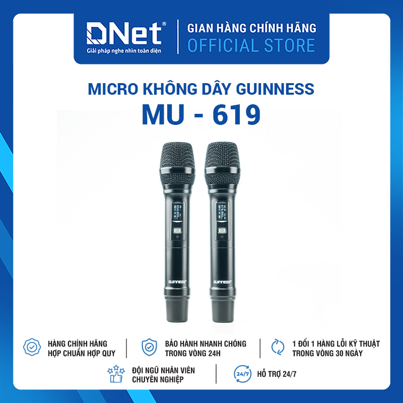 Micro không dây GUINNESS MU - 619
