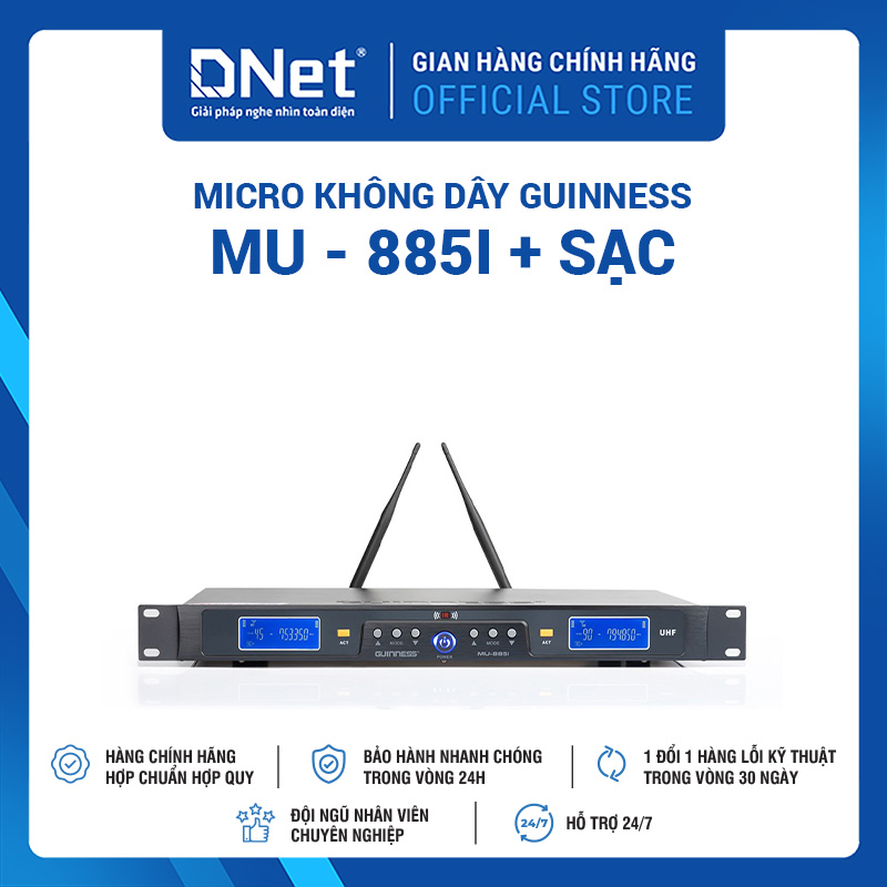 Micro Không Dây GUINNESS MU - 885i + Sạc
