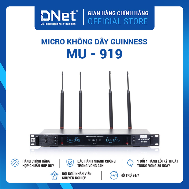 Micro không dây GUINNESS MU - 919