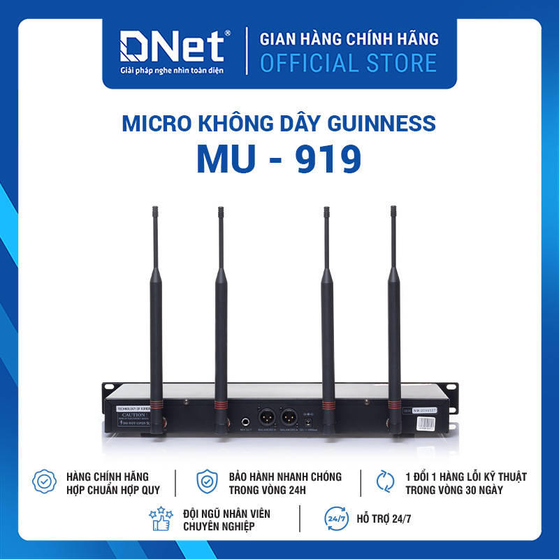 Micro không dây GUINNESS MU - 919