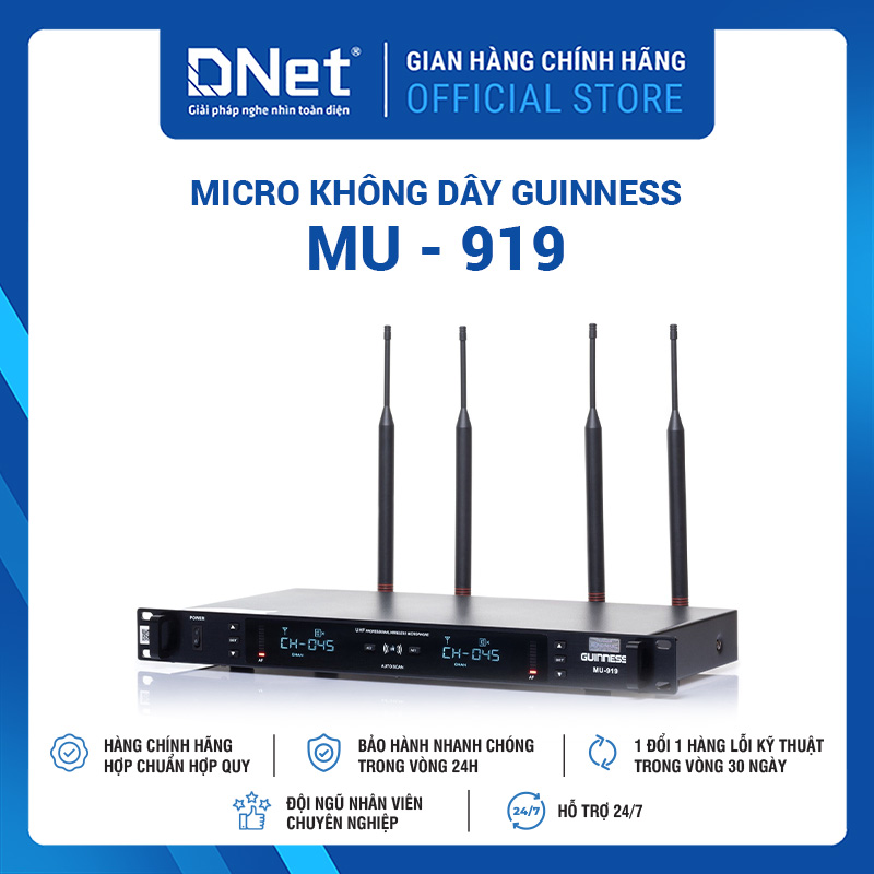 Micro không dây GUINNESS MU - 919
