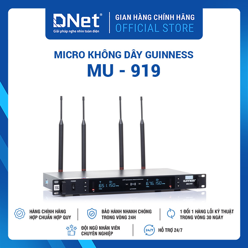 Micro không dây GUINNESS MU - 919