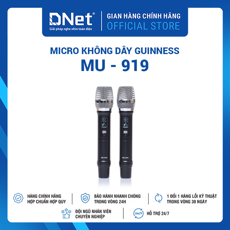 Micro không dây GUINNESS MU - 919
