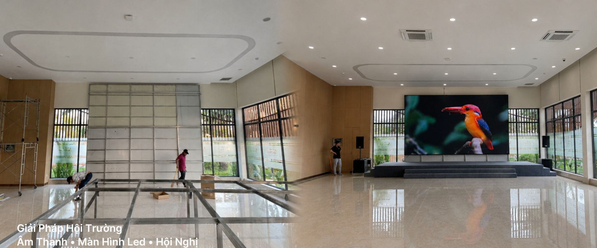Hội trường LED và âm thanh hội nghị
